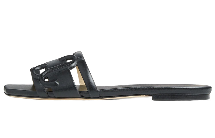 Jimmy Choo Rubber Sole Slip Resistant Stylish Sandal Women's Black
