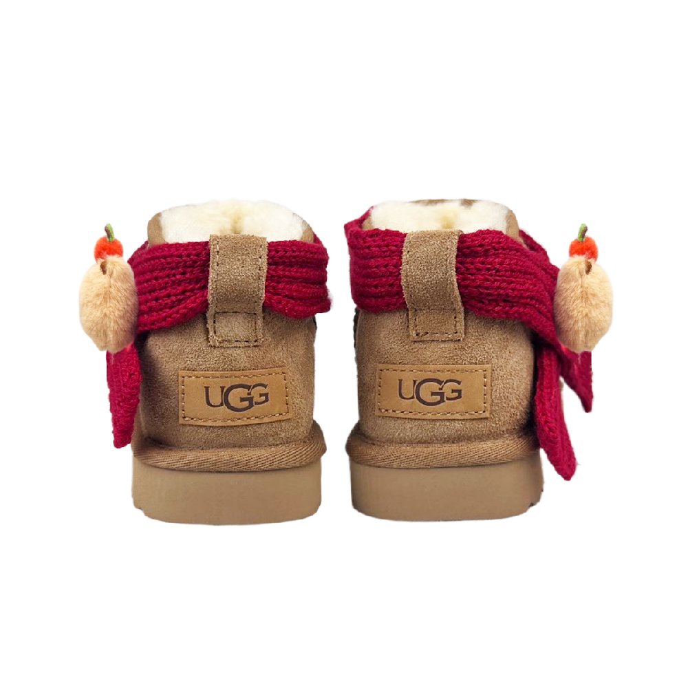 UGG CLASSIC ULTRA MINI Thermal Slip Resistant Ankle Length Snow Boots Women's Chestnut