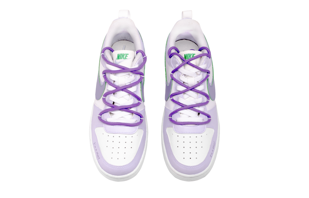 Nike Court Borough Anti Slip Wear Resistant Low Top Skateboard Shoes GS Purple купить в интернет-магазине Yoocart с быстрой доставкой по России.