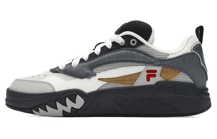 FILA DESPERADO Cushioning Support Low-Top Vintage Basketball Shoes Men's Gray White Black