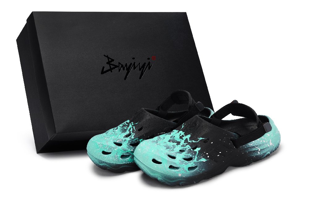 Adidas MAXXCLOG 811 Manufacturing, Fluorescent Heidi, Special Shoe Box Clogs Unisex Black Tiffany