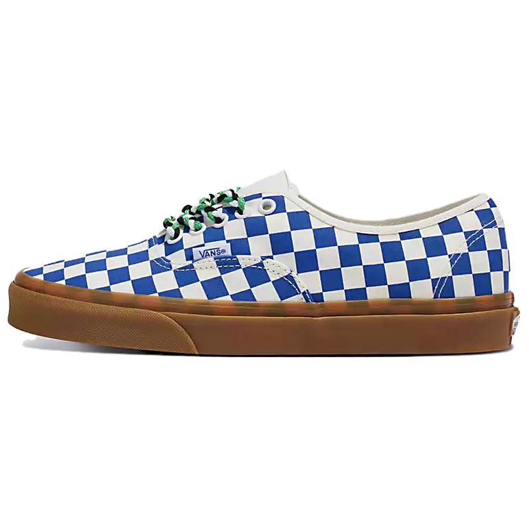 Authentic Vans 'Checkerboard Blue Gum Braided Laces'