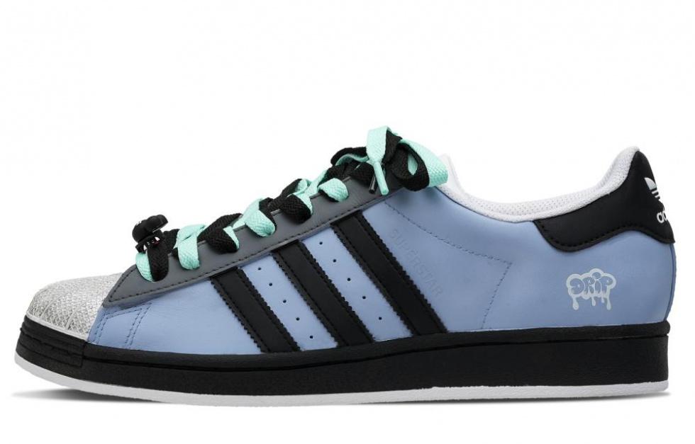 Adidas Originals Superstar Skateboard Shoes Unisex Low-Top Black White Blue купить в интернет-магазине Yoocart с быстрой доставкой по России.