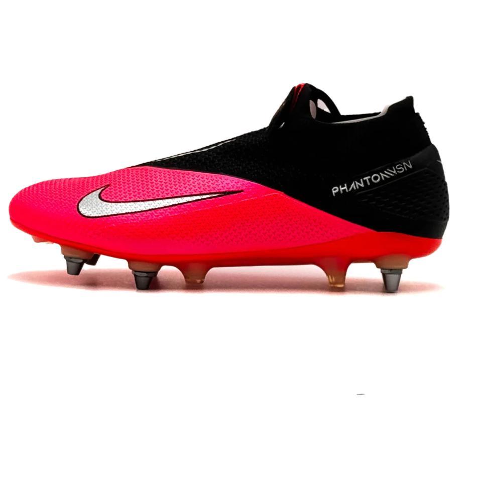 Nike PHANTOM VSN 2 Anti-Slip Wear-Resistant Soccer Shoes Men's Red Black
