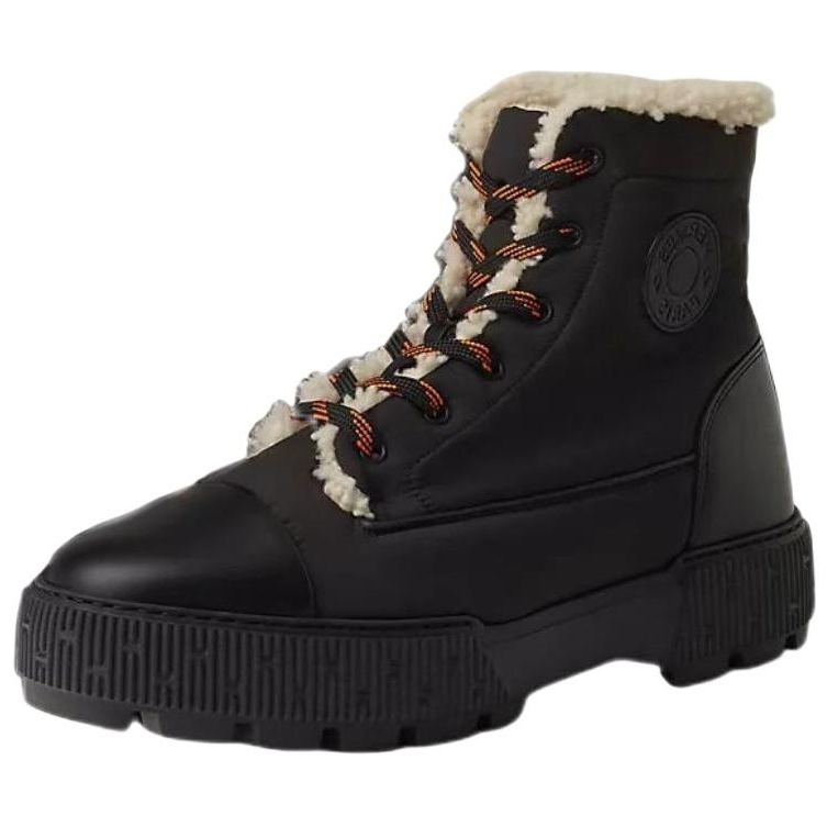 HERMES Fresh Ankle Boots Men's Black