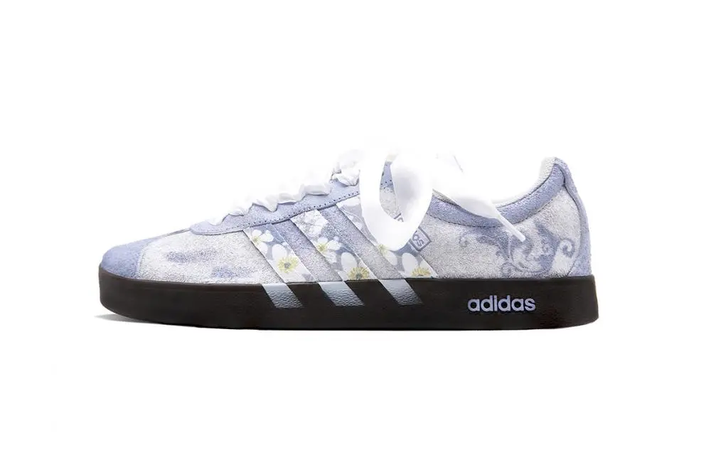 Adidas VL COURT 2.0 Sea Salt Macaron Cushioning, Wear Resistant Low Top Skateboard Shoes Unisex