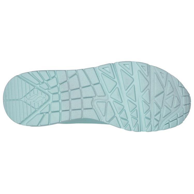 Skechers Uno Low Top Casual Shoes Women's Light Blue