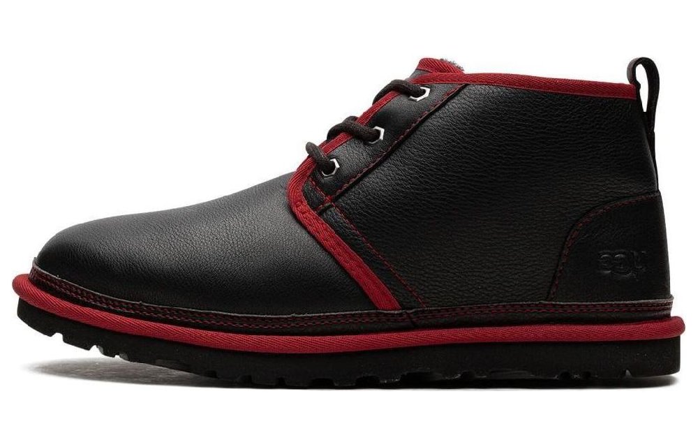 UGG Neumel "Black / Red" Leather Boots