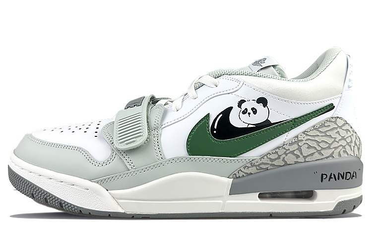 Jordan Legacy 312 Low-Top Skateboard Shoes Men's White Gray Green