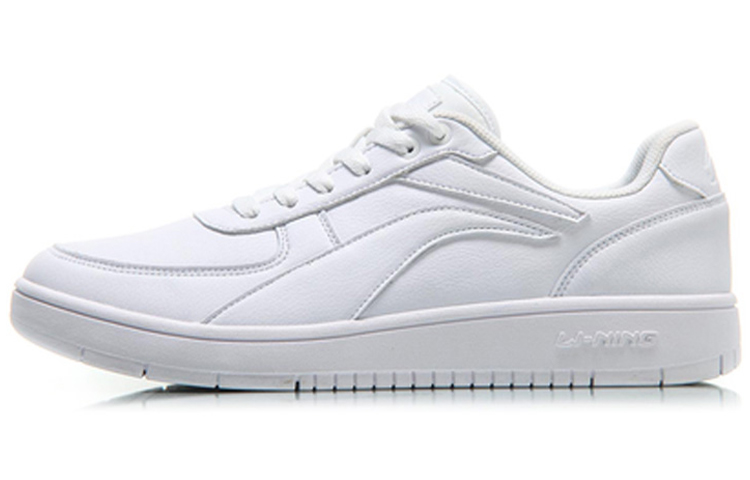 LiNing Anti Slip Wear Resistant Low Top Skateboard Shoes Men's White