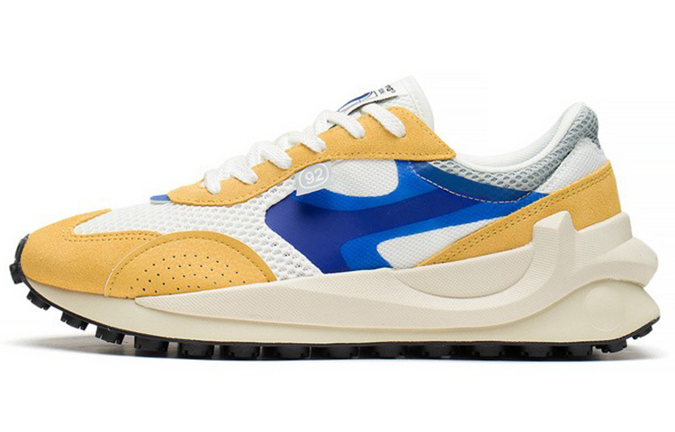 LiNing Square Low-Top Sports Casual Shoes Men's Yellow White Blue