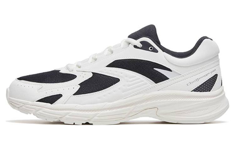Anta Shock Absorbers With Slip Resistant And Abrasion Resistant Properties Low Top Running Shoes Men's Black White