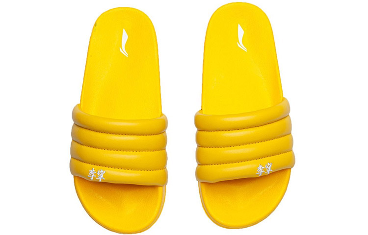 LiNing PFW X 2020 S/S Collection | Bubble Slide Women's Slippers - Yellow купить в интернет-магазине Yoocart с быстрой доставкой по России.