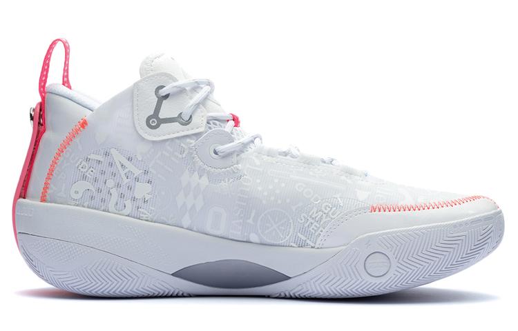 LiNing Shadow 3 Cushioned Slip Resistant Abrasion Resistant Mid Top Basketball Shoes Men's Standard White купить в интернет-магазине Yoocart с быстрой доставкой по России.