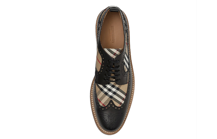 Burberry Vintage Derby Shoes Men's Black Brown купить в интернет-магазине Yoocart с быстрой доставкой по России.