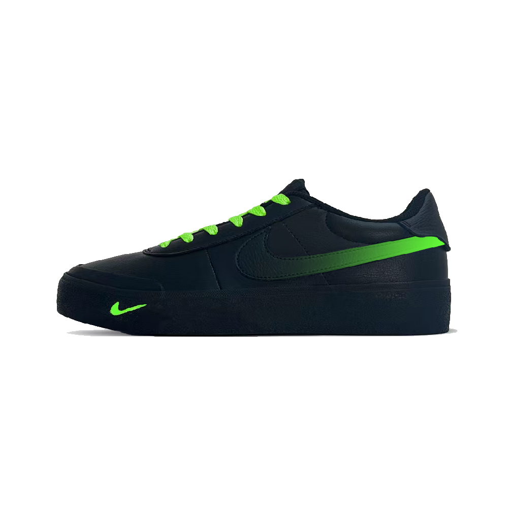 Nike Court Shot Oasis Journey Wear resistant And Lightweight Low Top Skateboard Shoes Unisex Black Green