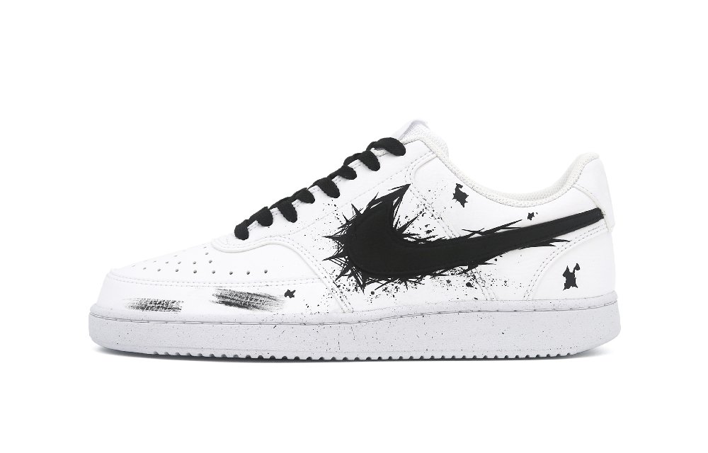 Nike Court Vision 1 Low Top Skateboard Shoes Women's White