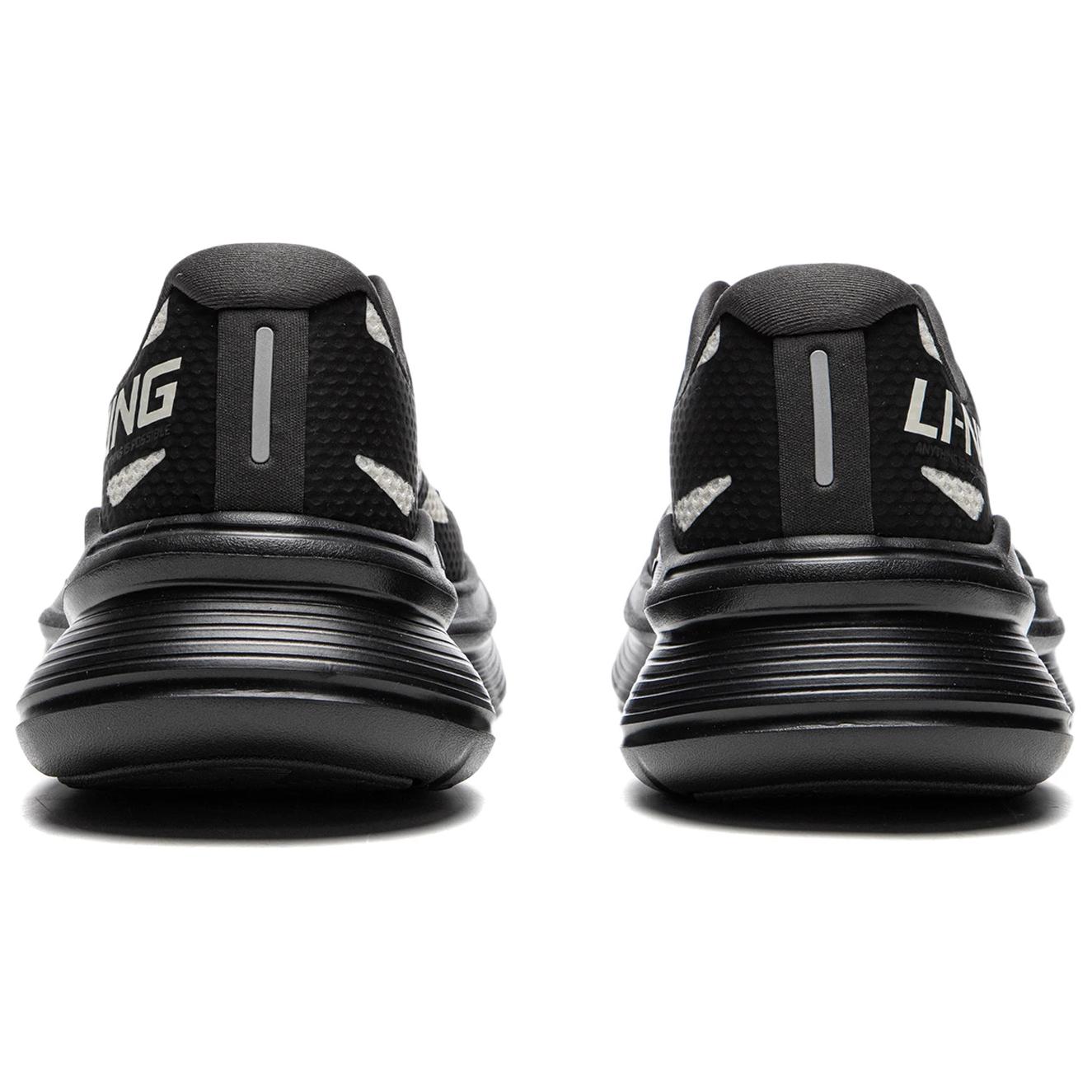 LiNing Ling Yue Anti-Slip Wear-Resistant Low-Top Casual Running Shoes Men's Gray Black