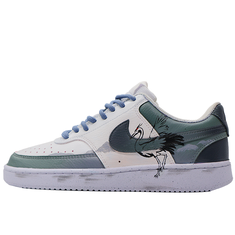 Nike Court Vision Wear-Resistant Low-Top Skateboard Shoes Unisex Green