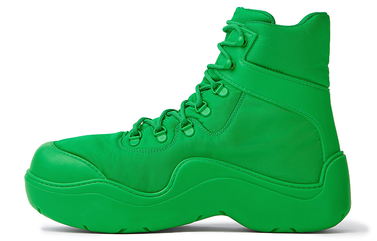 Bottega Veneta Puddle BV Bomber Ankle Boots Men's Green