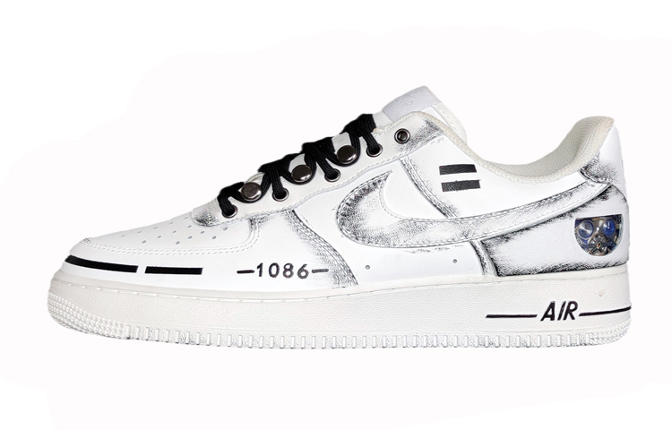 Nike Air Force 1 Low 07 Air Force 1 Low-Top Skateboard Shoes Men's White Black