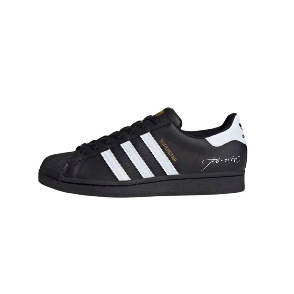 Adidas Originals SUPERSTAR Anti Slip Wear Resistant Low Top Skateboard Shoes Unisex Black White