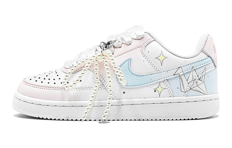 Nike Court Vision 1 Skateboard Shoes Women's Low top Blue купить в интернет-магазине Yoocart с быстрой доставкой по России.