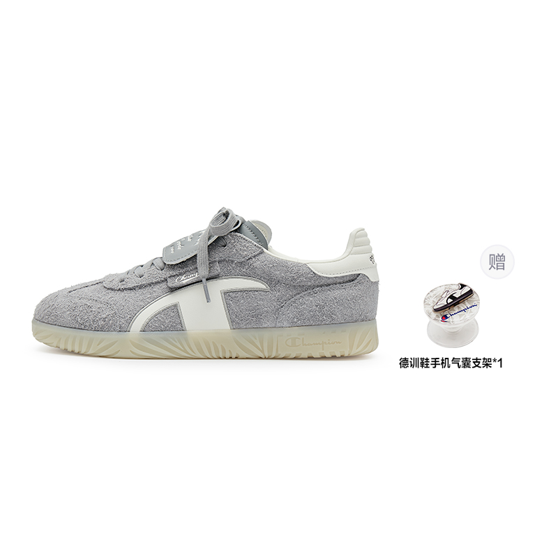 Champion Champ T Trainer T Head Army Trainers Low Top Skateboard Shoes Men's Gray