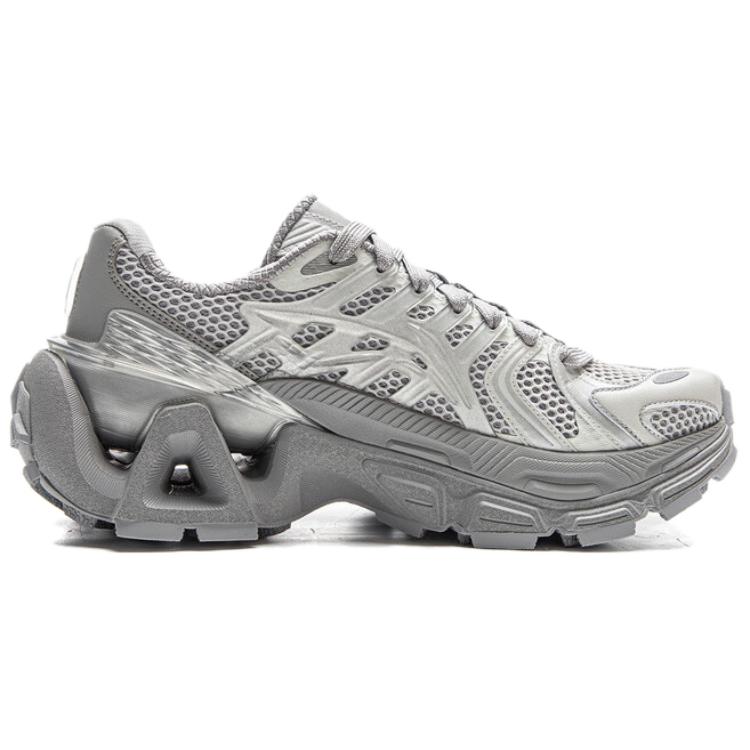 LiNing Cushioning Breathable Abrasion Resistant Low Top Casual Shoes Unisex Silver купить в интернет-магазине Yoocart с быстрой доставкой по России.