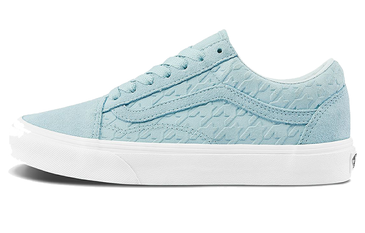 Vans Old Skool Breathable Lightweight Wear resistant Low Tops Casual Skateboarding Shoes Blue Light Blue