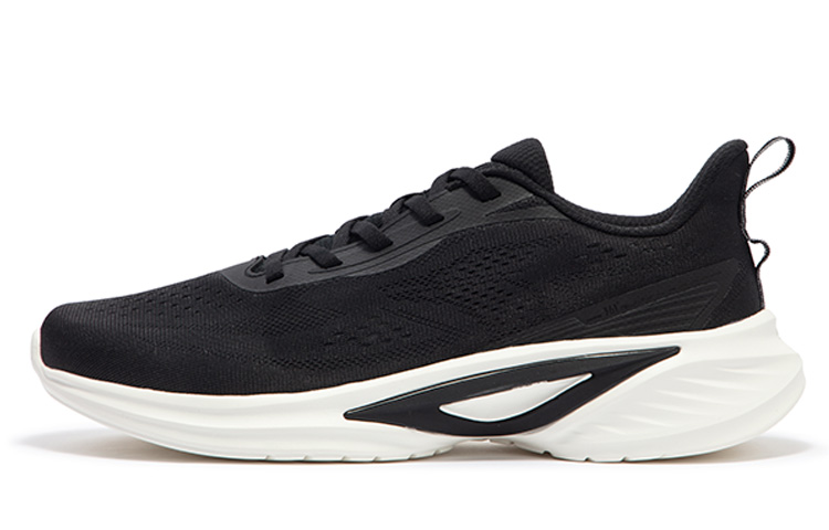361° Shock Absorbers With Slip Resistant And Abrasion Resistant Properties Low Top Running Shoes Men's Black White
