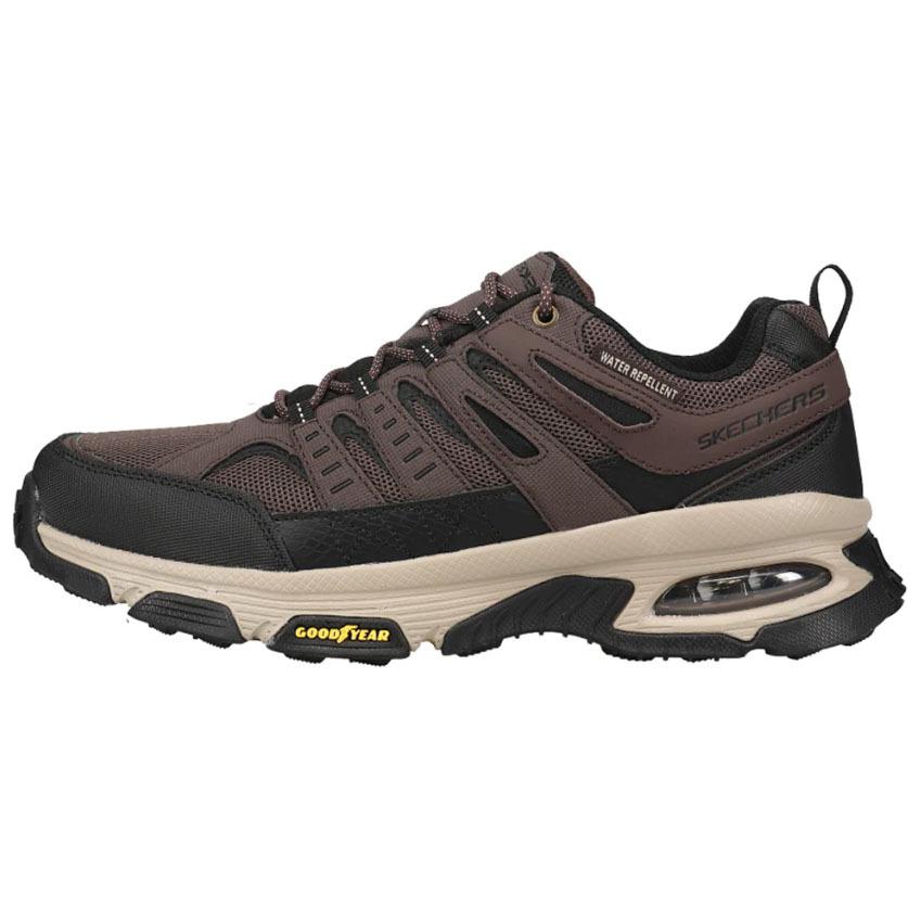 Skechers Breathable Lightweight Rebound Low-Top Casual Running Shoes Men's Black