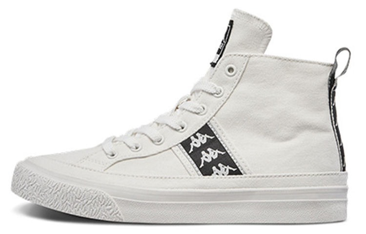 Kappa BANDA Skateboard Shoes Unisex High top White/Black