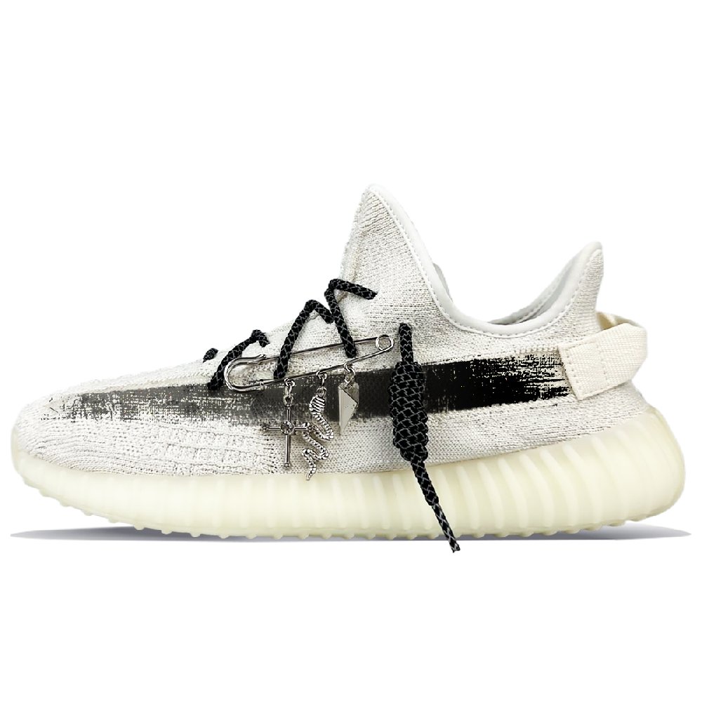 Adidas Originals Yeezy Boost 350 V2 Abrasion Resistant Low Top Casual Shoes Unisex White