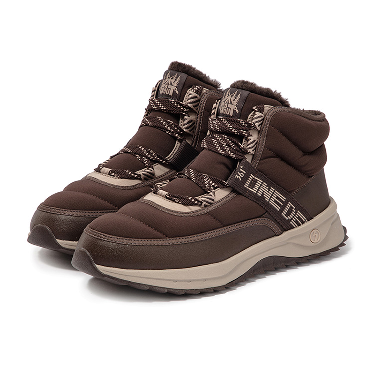 361° Fleece Snow Warm Wear-Resistant Slip-Resistant Short Snow Boots Men's Earth Brown купить в интернет-магазине Yoocart с быстрой доставкой по России.