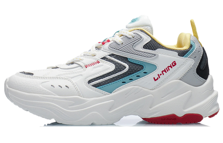 LiNing Spacetime Shock Absorbers Low Top Running Shoes Women's White Gray