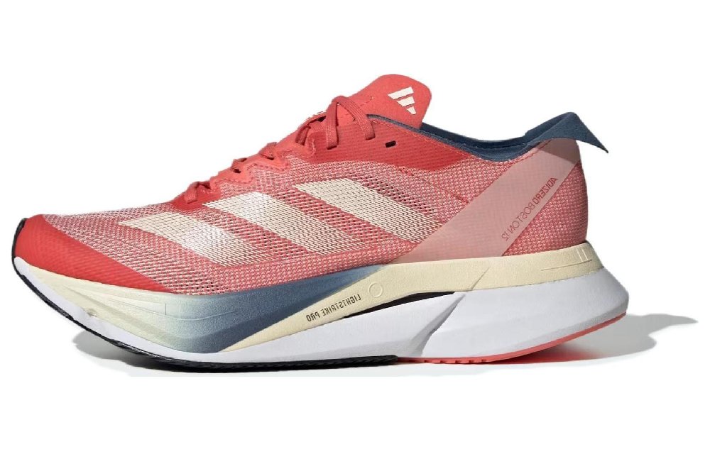 Adidas Adizero Boston 12 Boston Marathon Preloved Scarlet Wonder White Preloved Ink Women's