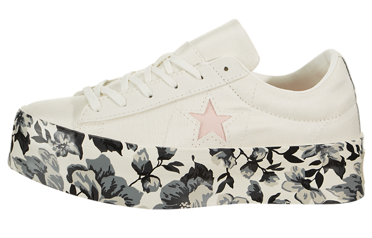 Converse One Star Platform Ox Canvas Shoes White/Black/Pink Women's
