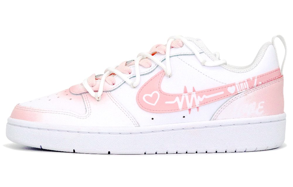Nike Court Borough Skateboard Shoes Women's Low top Pink/White