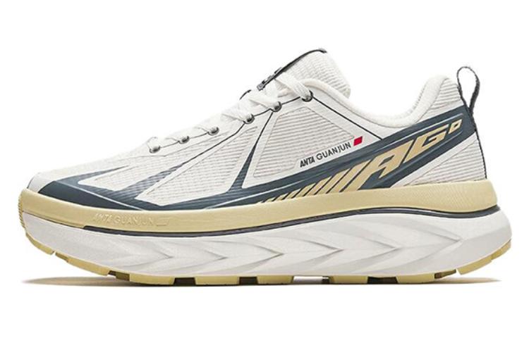 Anta Breathable Low-Top Running Shoes Men's White Gray