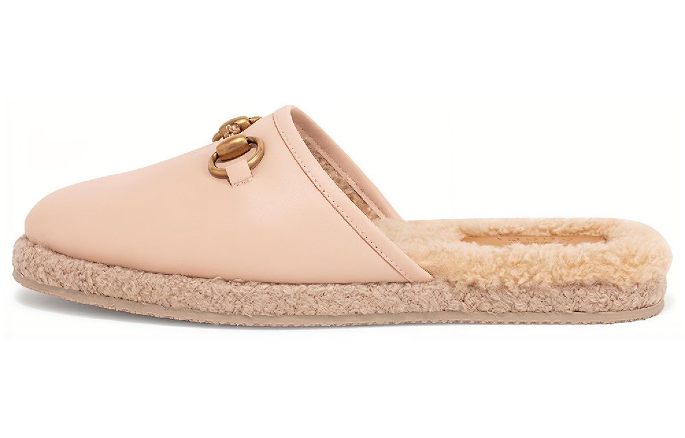 GUCCI Horsebit Closed Toe Slippers Women's