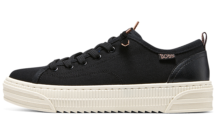 Skechers Bobs Copa Anti Slip Wear Resistant Low Top Skateboard Shoes Women's Black