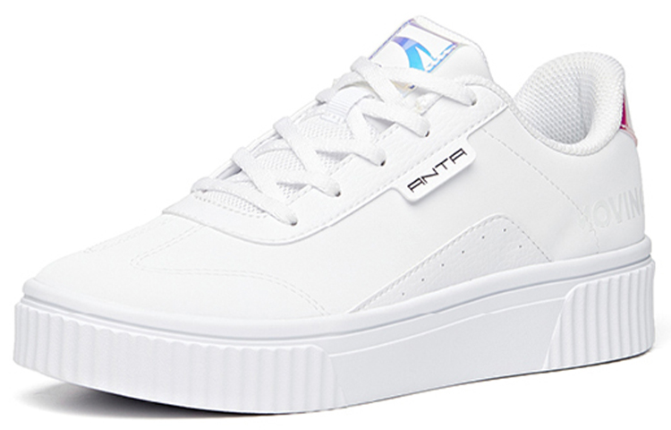 Anta Life Collection Coverage Low-Top Skateboard Shoes Women's White Laser
