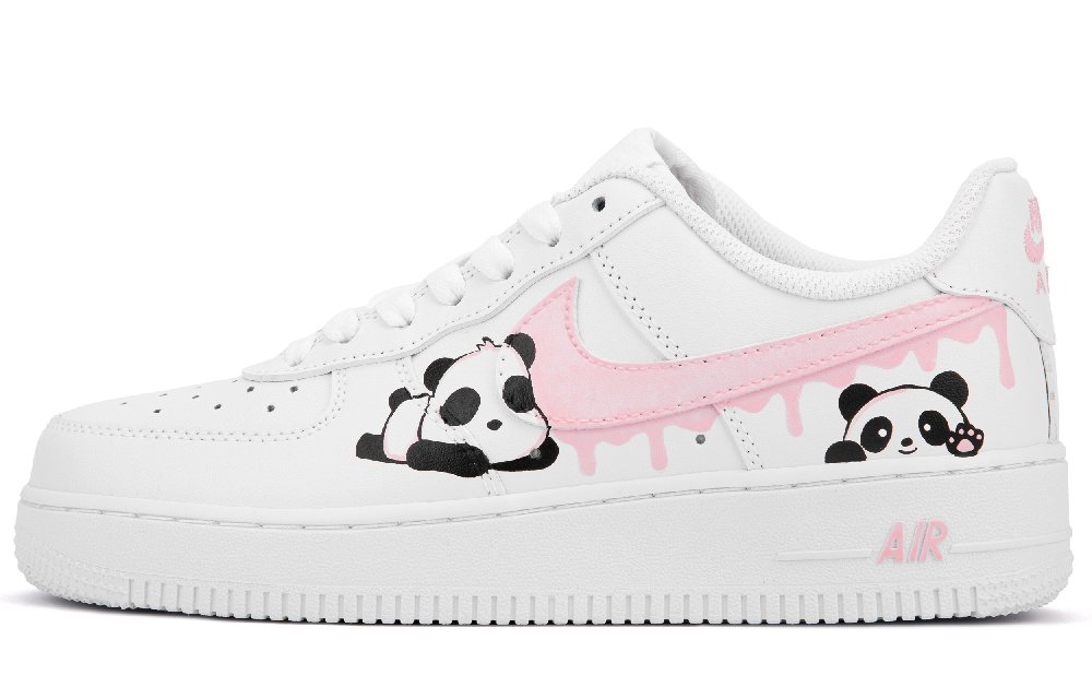 Nike Air Force 1 Low Top Skateboard Shoes Unisex White Pink