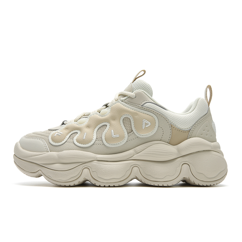 FILA PEASE Abrasion Resistant, Breathable, Lightweight Low top Casual Shoes Women's White Brown