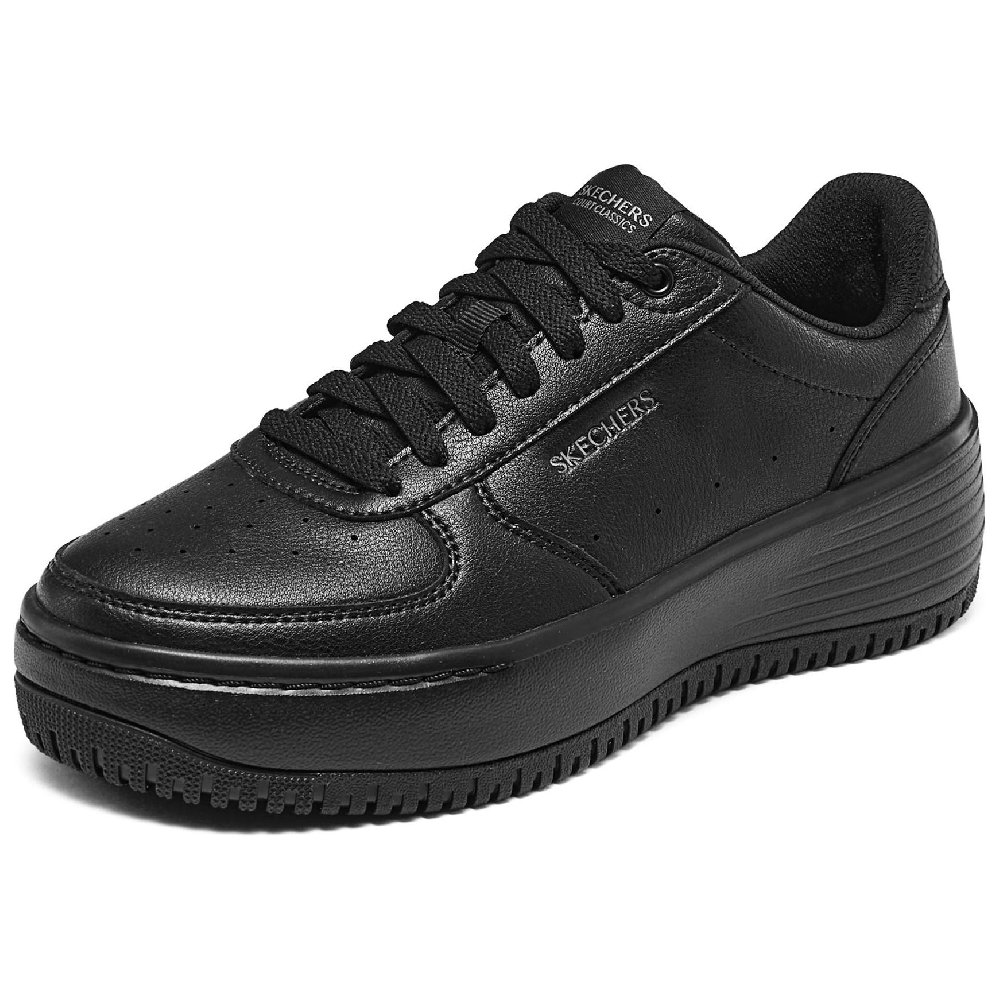 Skechers Court Classics Durable Breathable Low-Top Skateboard Shoes Women's Black