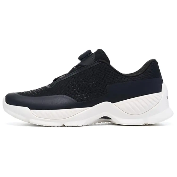 LI NING 1990 Slip Resistant Breathable Abrasion Resistant Low top Casual Shoes Men's Black