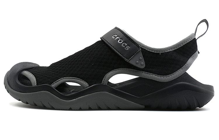Crocs Swiftwater Sandals 'Black Dark Grey'