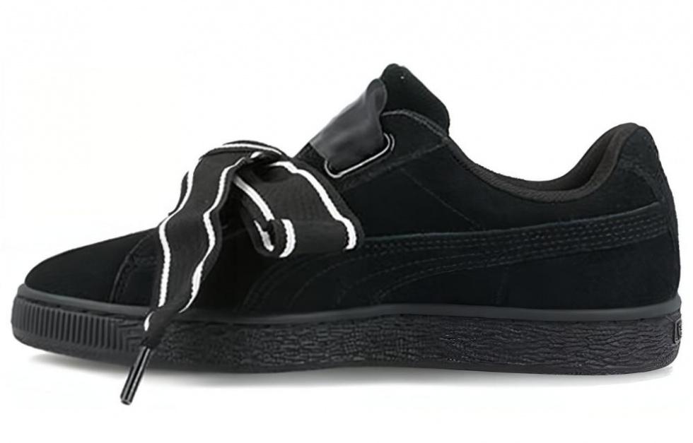 PUMA Suede Heart Satin New Authentic Black Women's