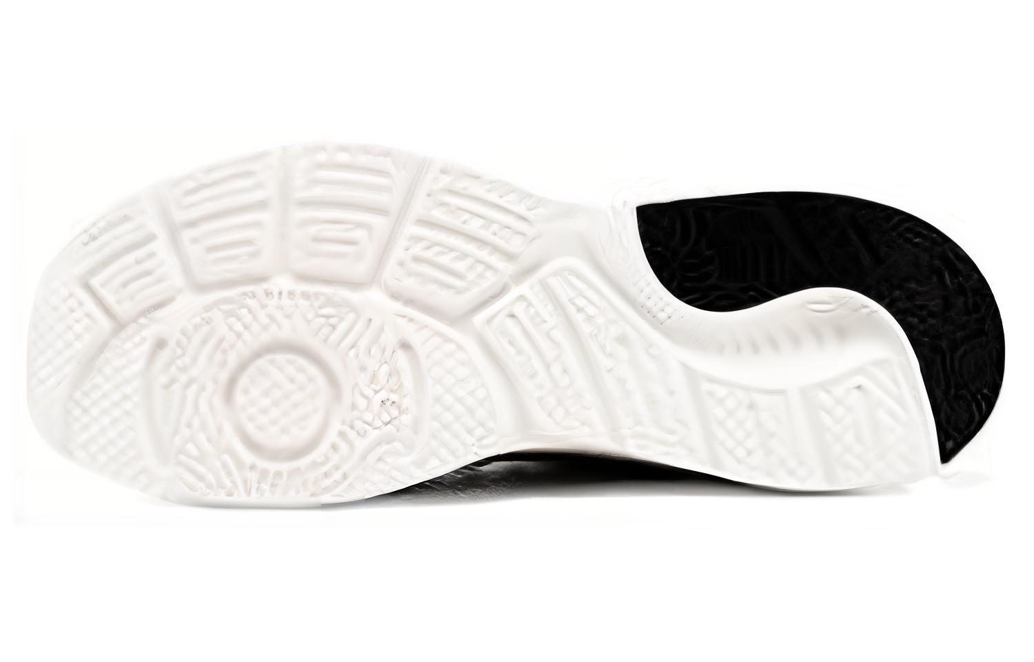 361° Cushioned Wear-Resistant Lightweight Low-Top Running Shoes Men's White Black